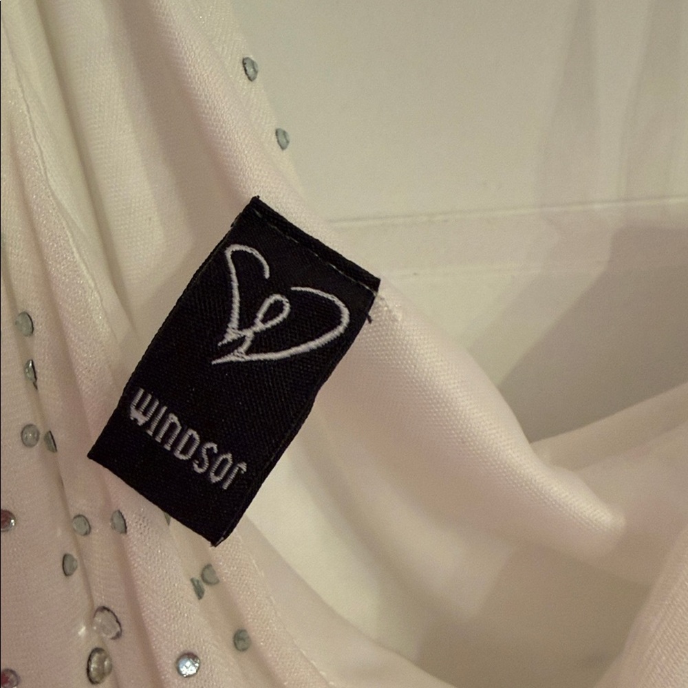 Windsor White Rhinestone Mini Dress - Picture 4 of 4